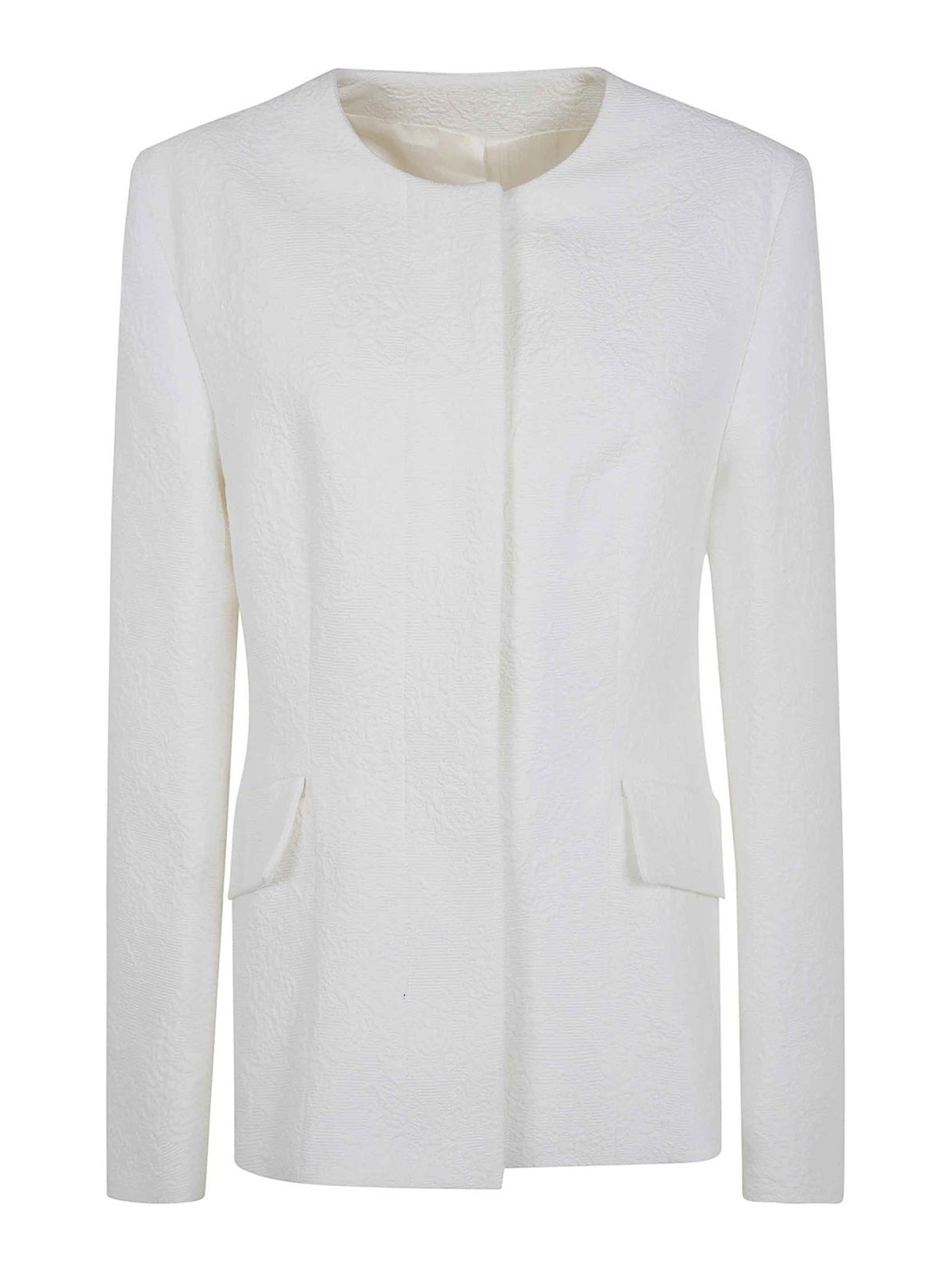 Totême Jacquard Cotton Jacket In White
