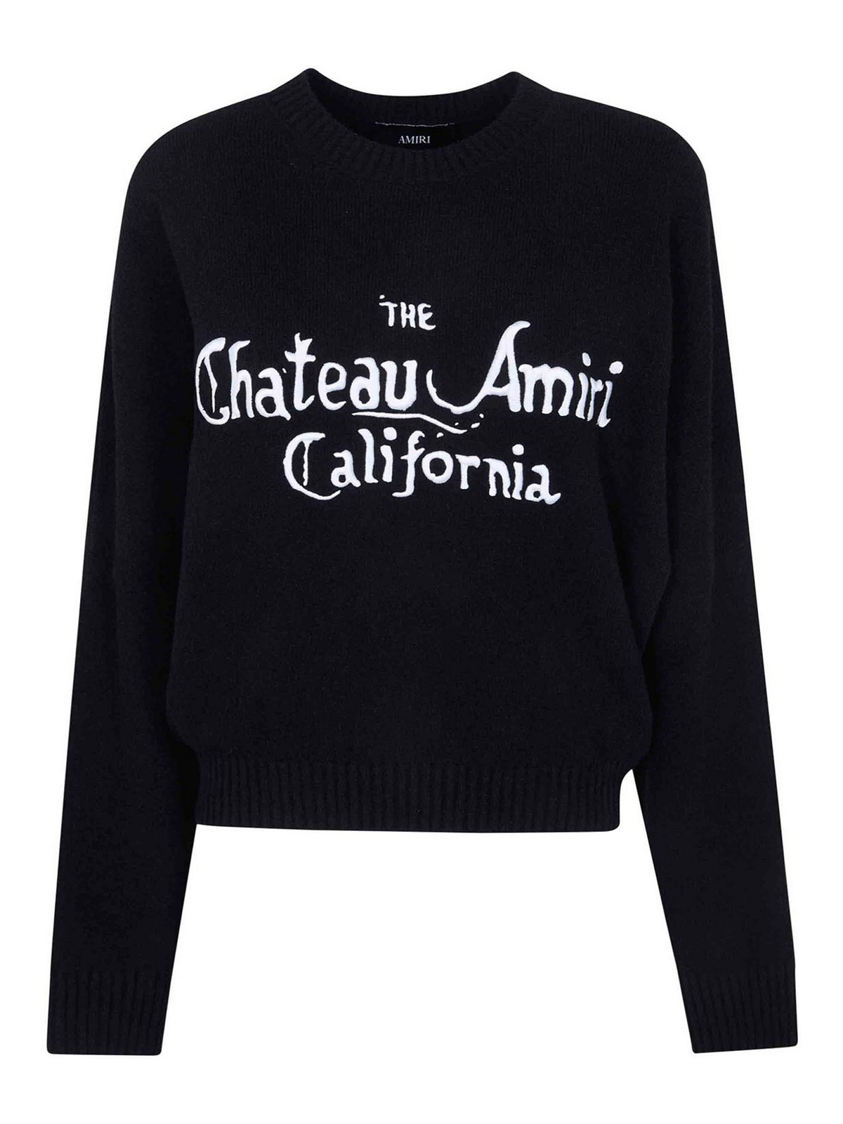 Amiri Pull Col Rond - Noir