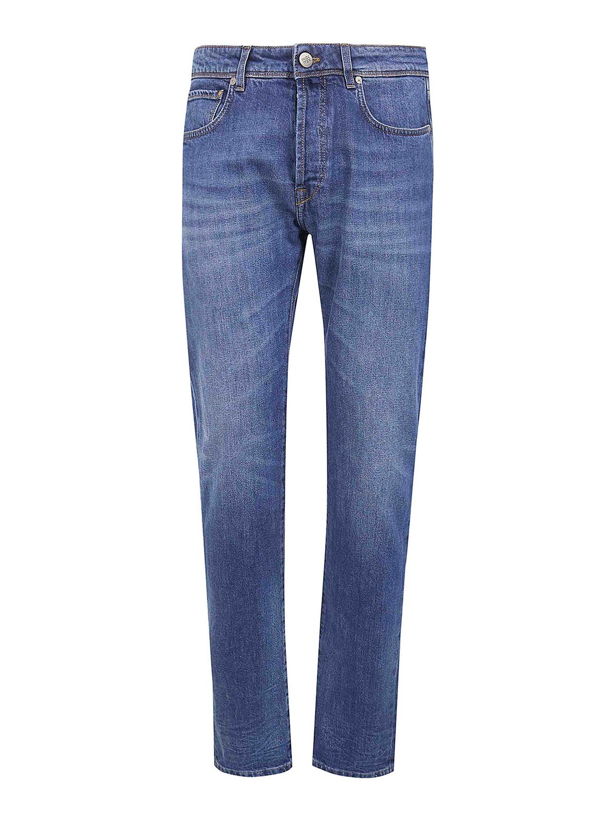 Incotex Blue Division Jean Droit - Bleu