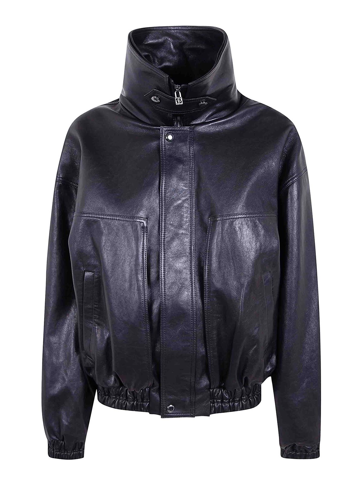 Magda Butrym Blouson En Cuir - Noir