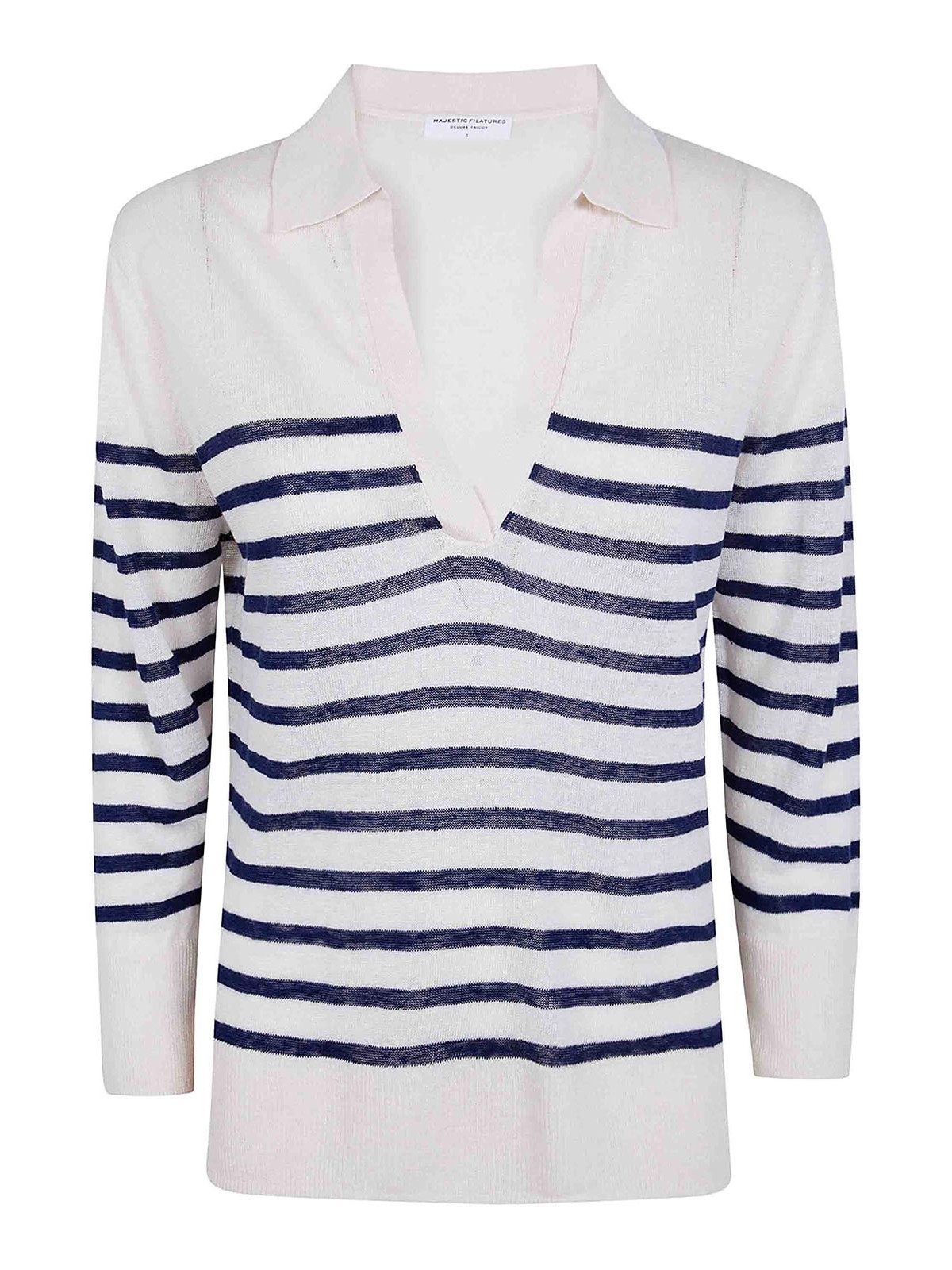 Majestic Filatures Polo - Bleu