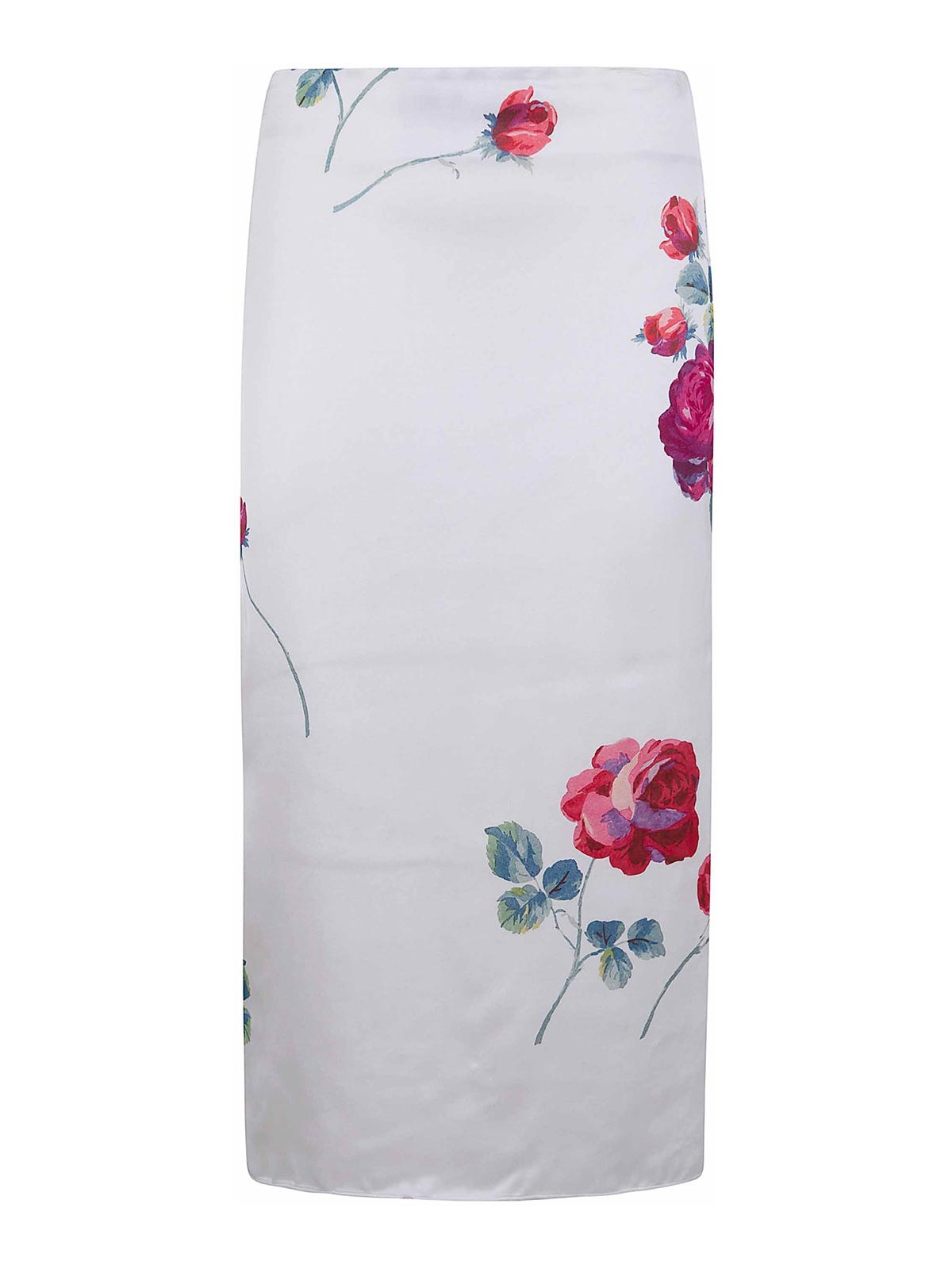 N°21 Jupe Midi - Blanc