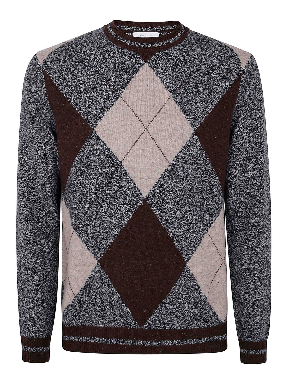 Ballantyne Pull Col Rond - Marron