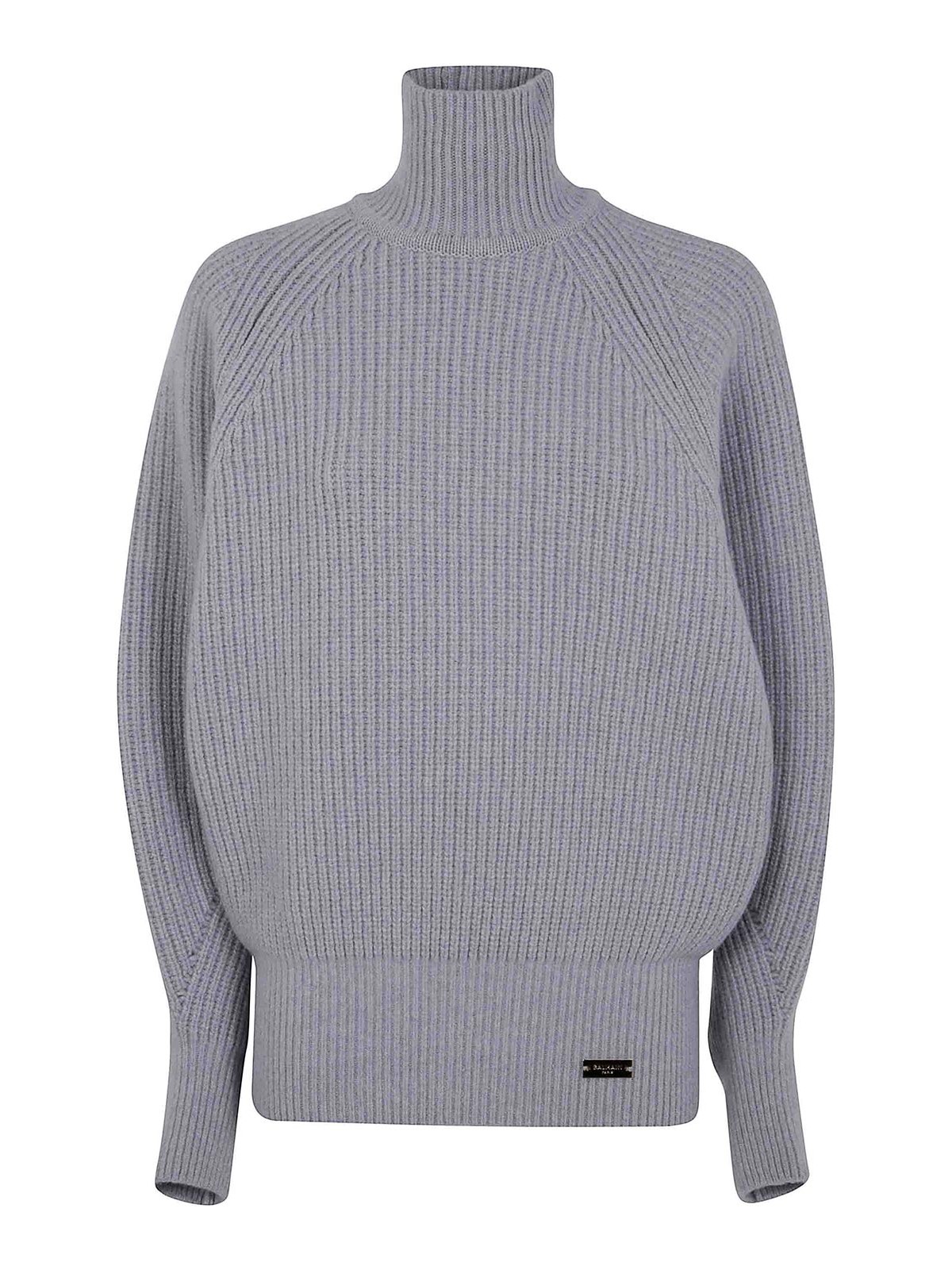 Balmain Pull Col Rond - Gris