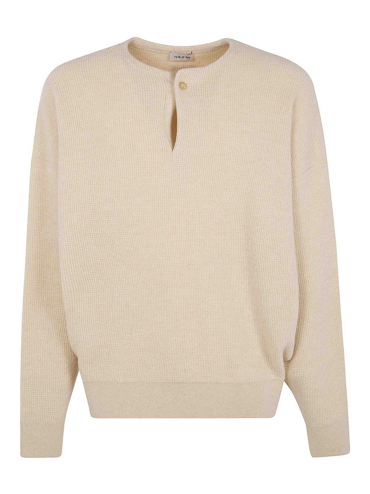 Fear Of God Pull Col Rond - Blanc