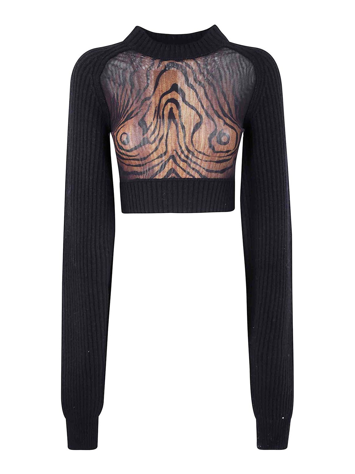 Jean Paul Gaultier Pull Col Rond - Noir