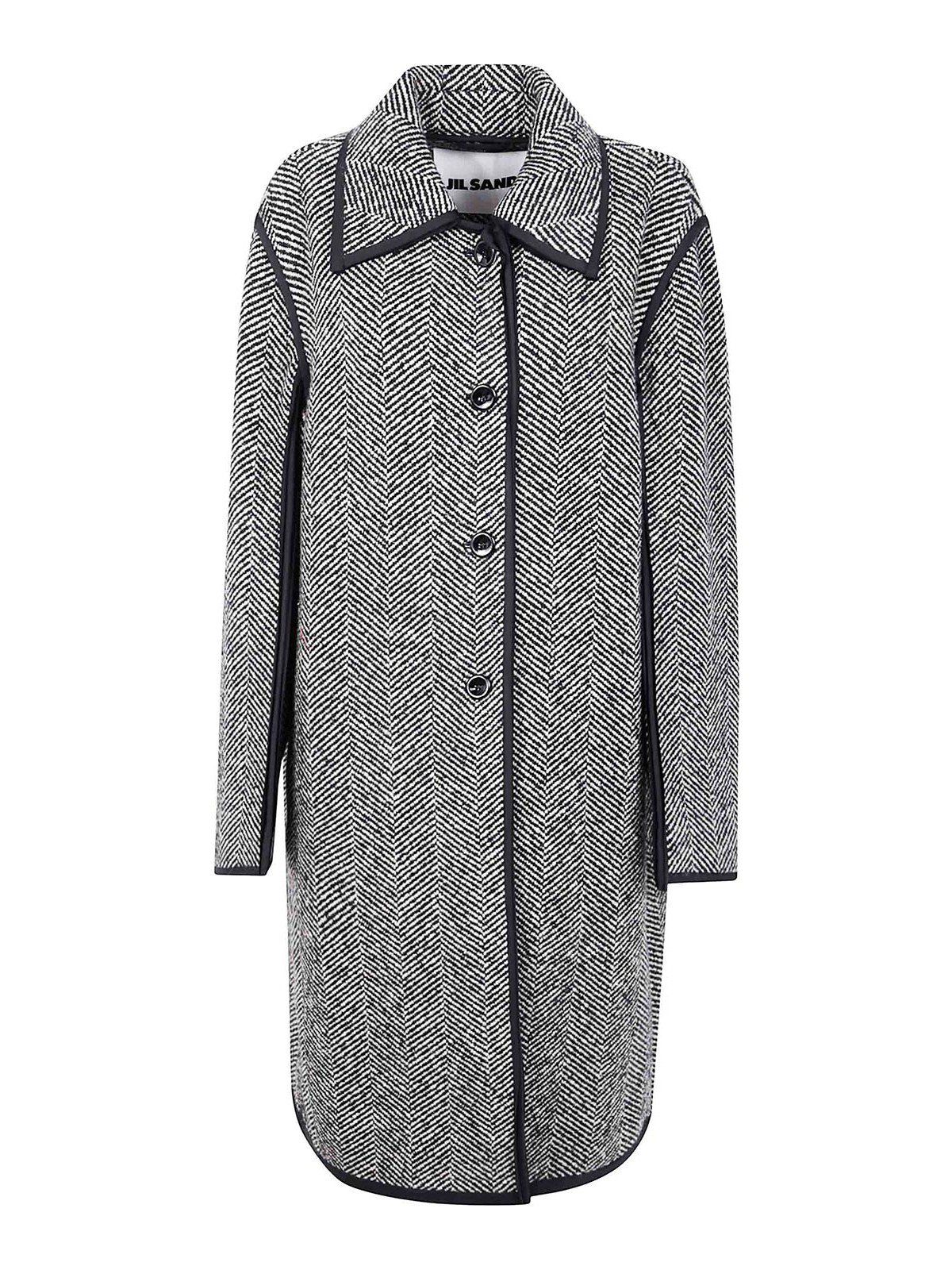 Jil Sander Manteau Long - Gris