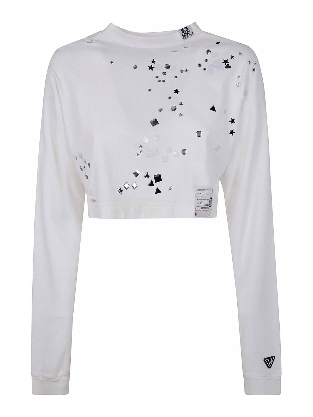 Maison Mihara Yasuhiro Pull Col Rond - Blanc