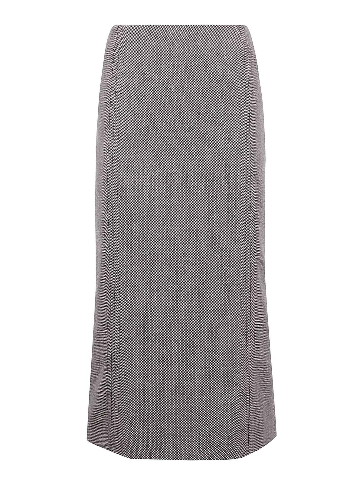 MM6 Maison Margiela Jupe Midi - Marron