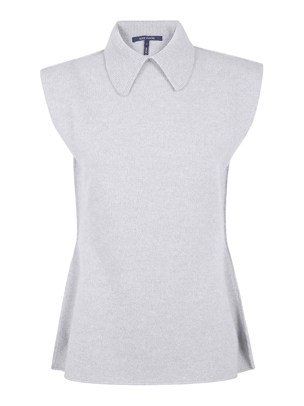 Sofie D'hoore Wool Waistcoat In Grey