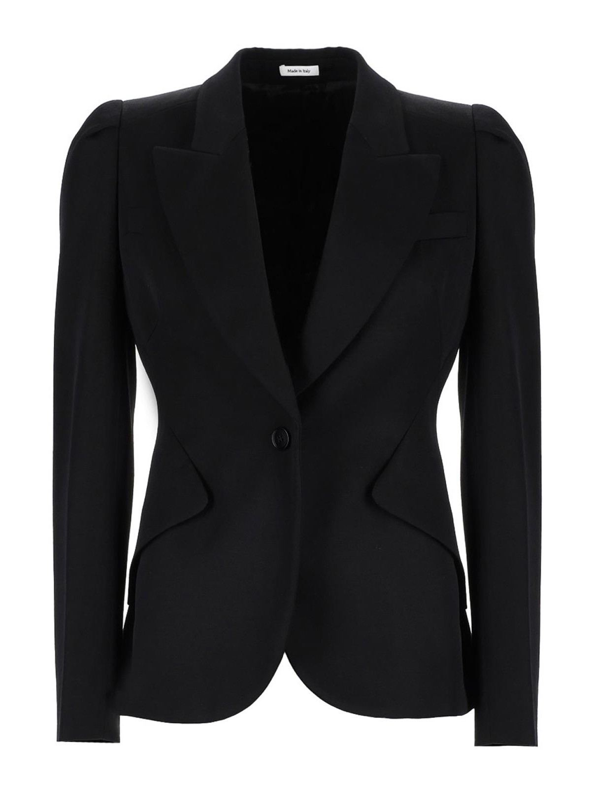 Alexander Mcqueen Single-breasted Jacket In Black