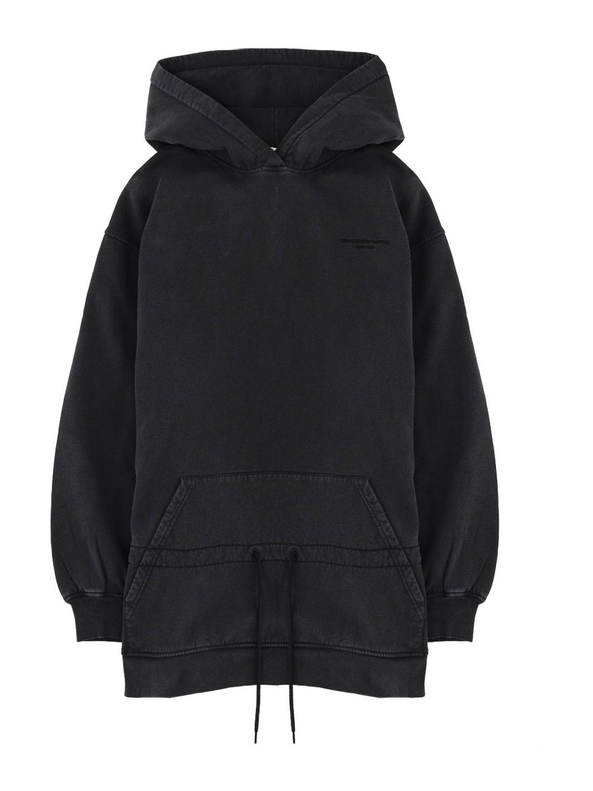 Alexander Wang Mini Dress With Hood In Black