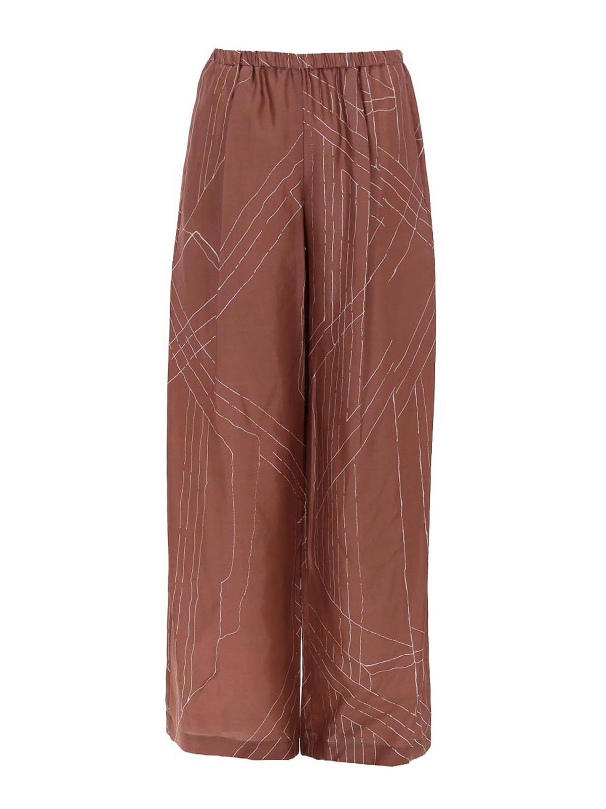 Alysi Pantalons Décontractés - Marron