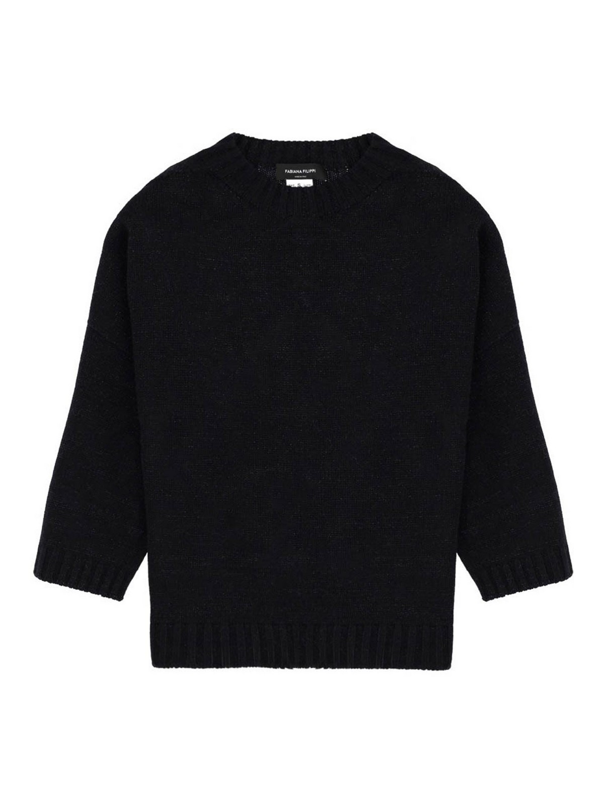 Fabiana Filippi Pull Col Rond - Bleu