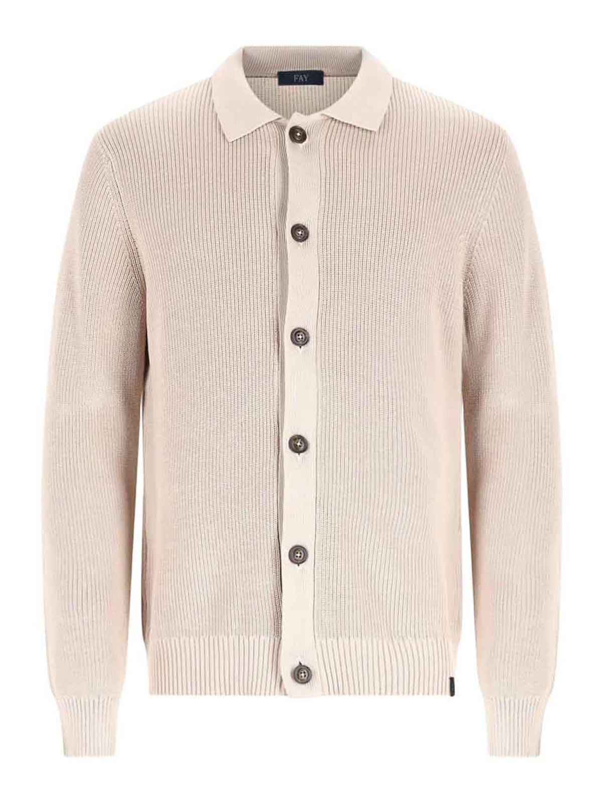 Fay Pull Col Rond - Beige