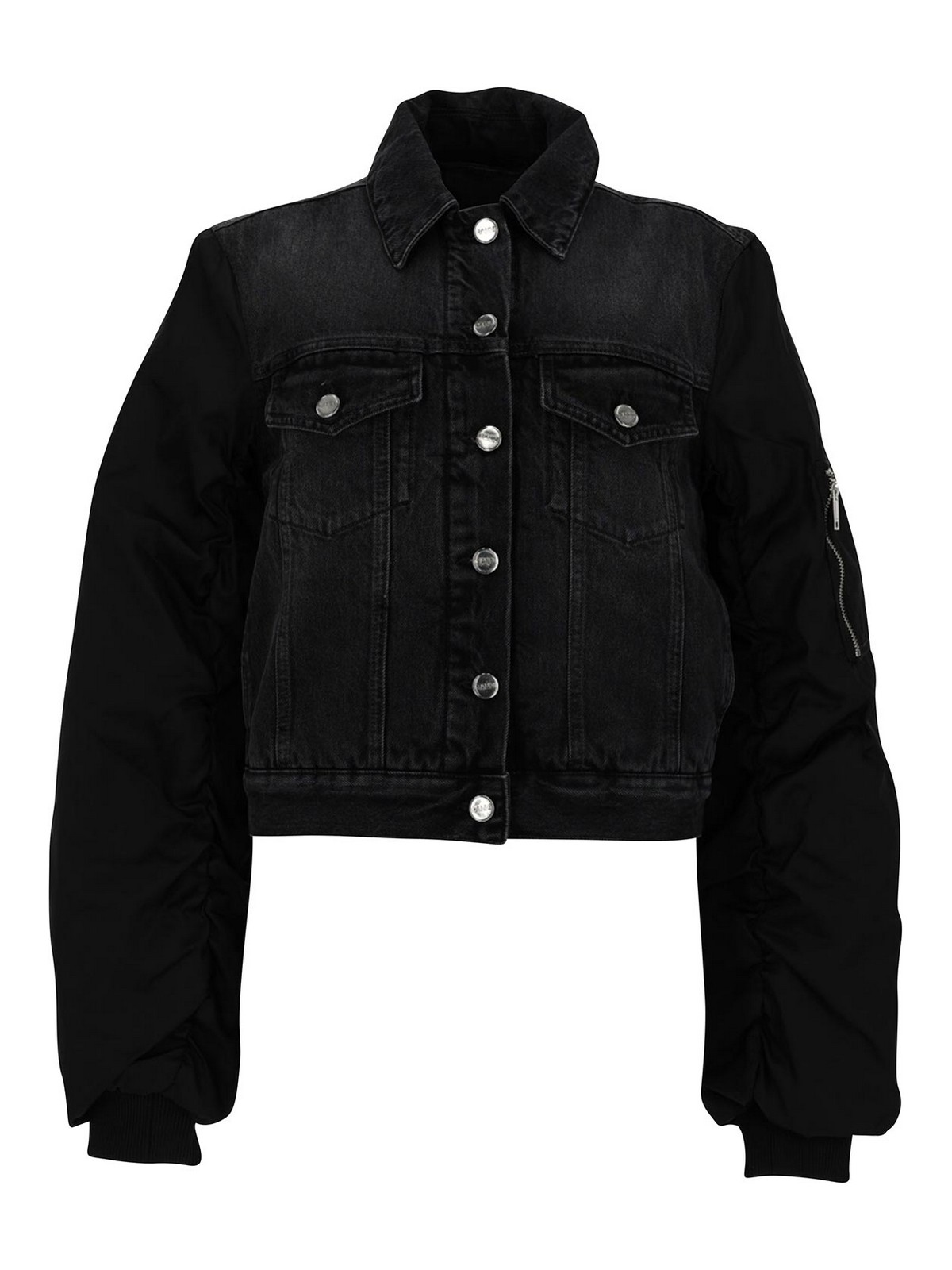 Ganni Veste En Jean - Noir