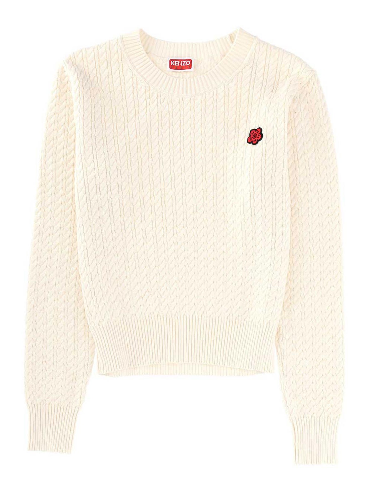 Kenzo Pull Col Rond - Rose Clair