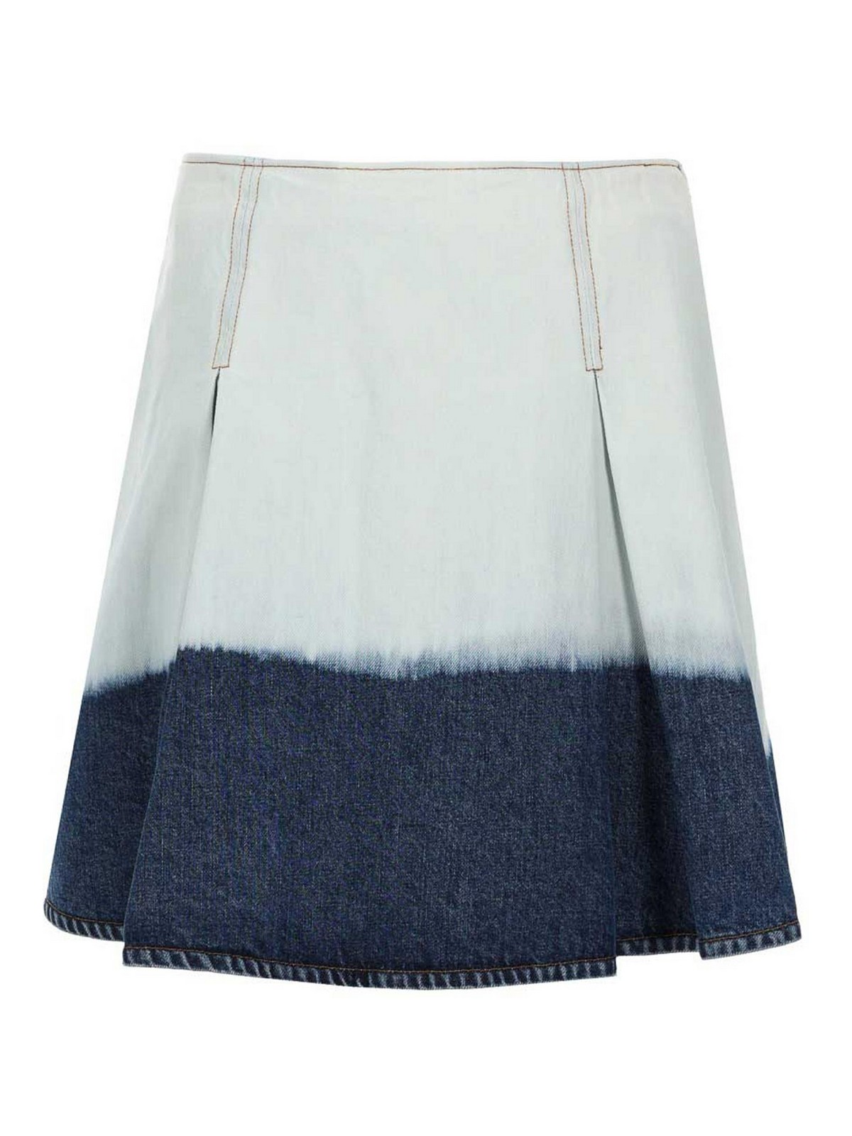 Marni Denim Midi Skirt In White