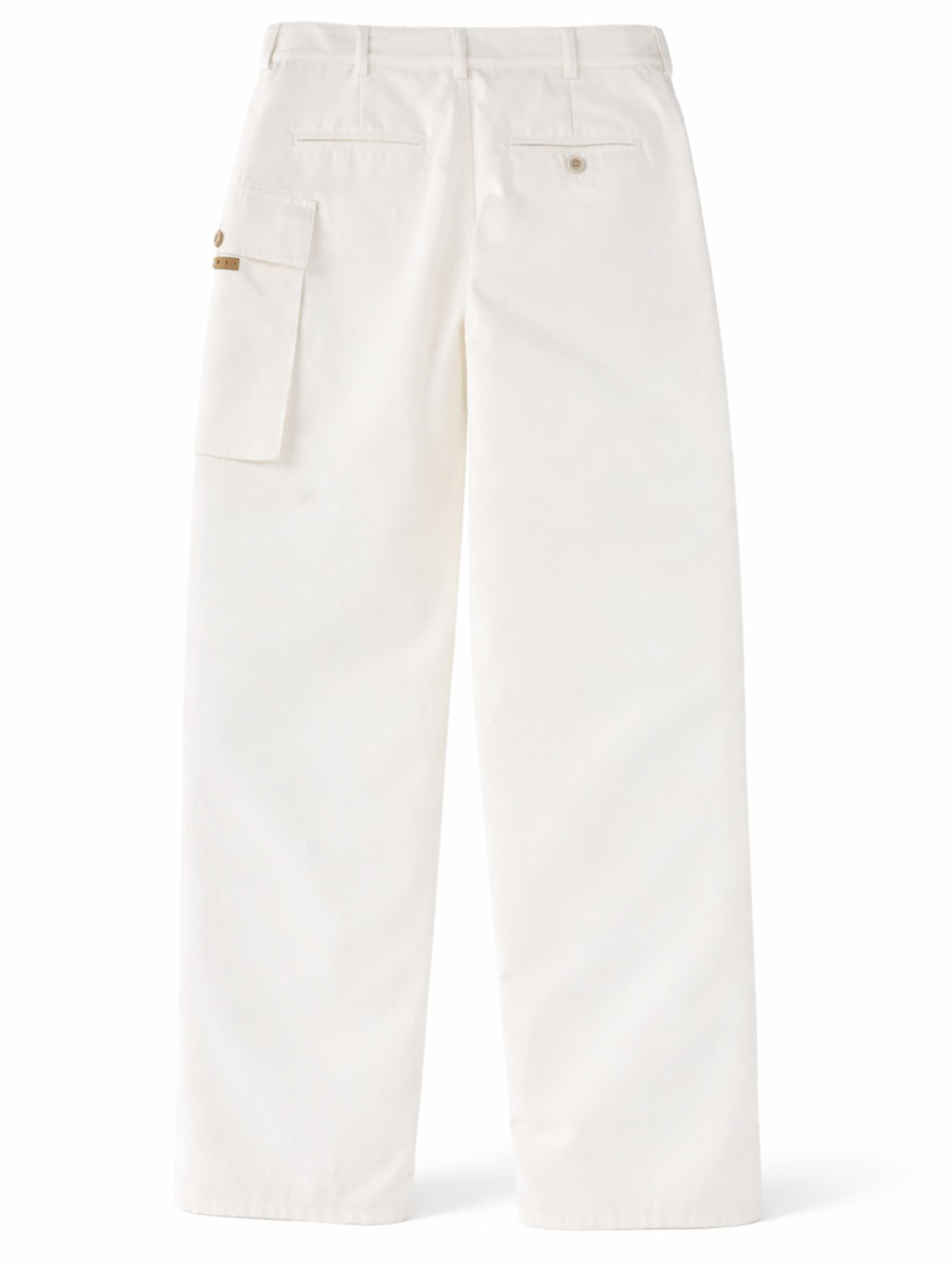 Marni Cargo Pocket Pants In White