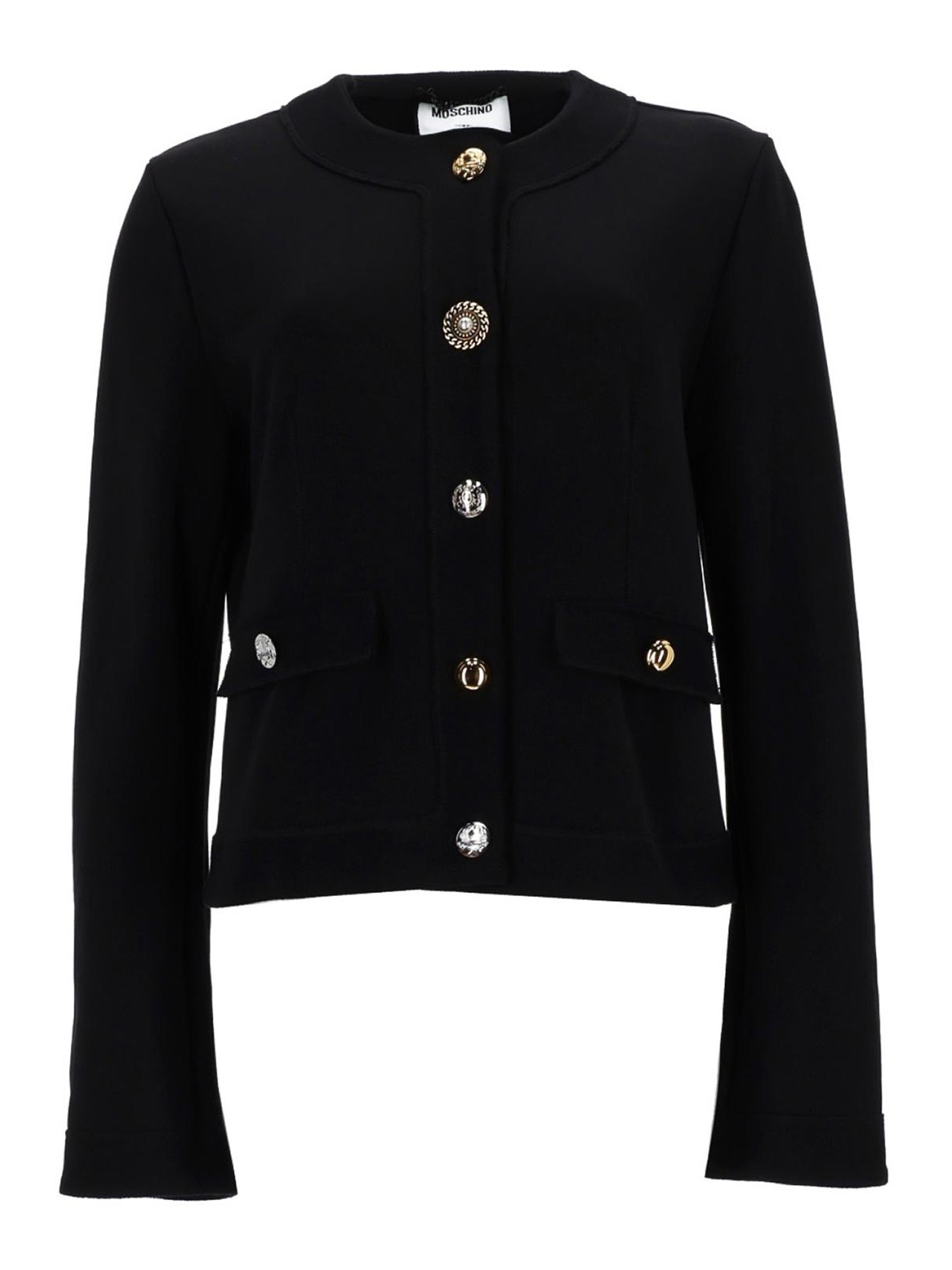 Moschino Cardigan With Buttons In Black