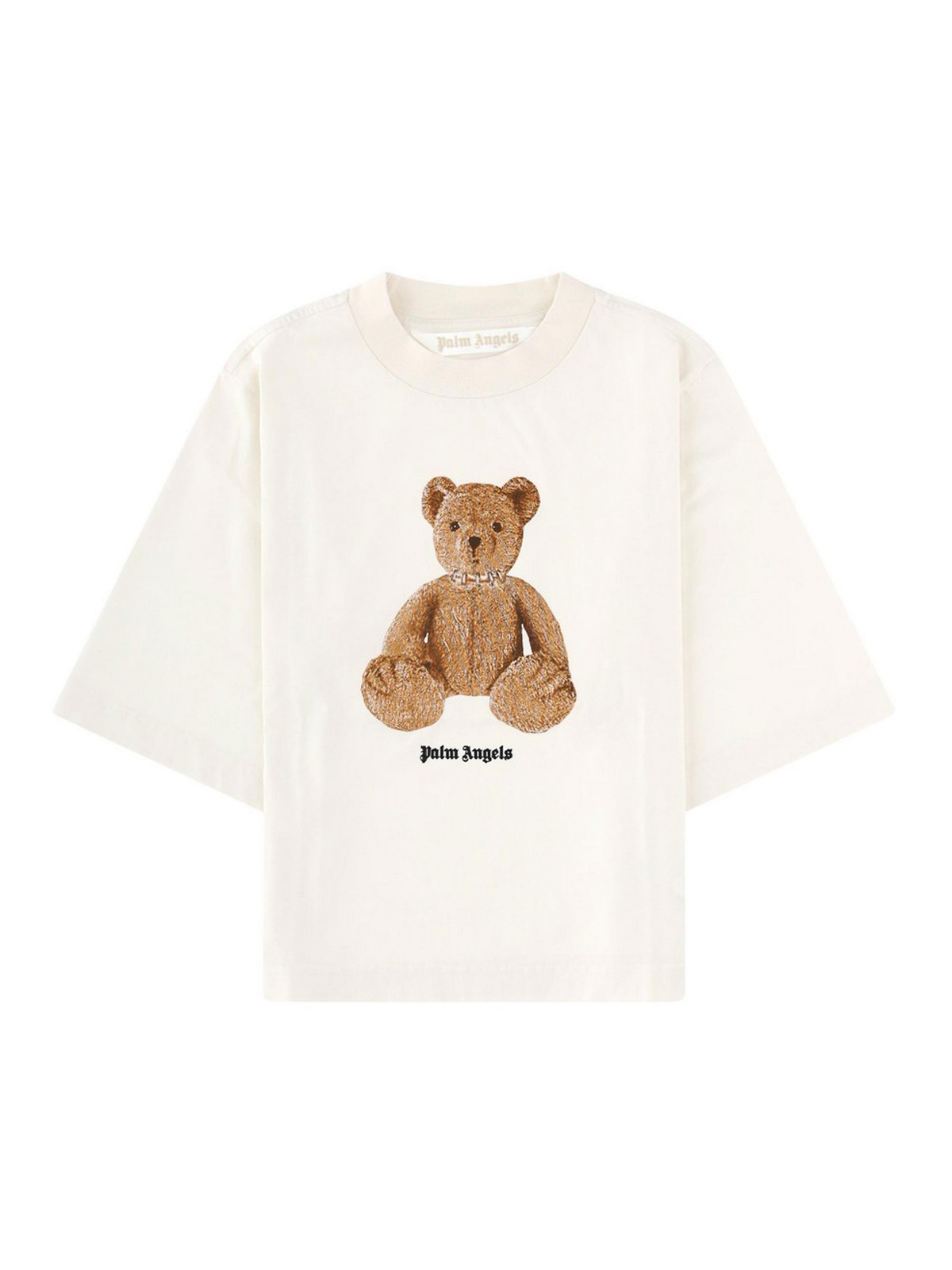Palm Angels T-shirt Bear In White