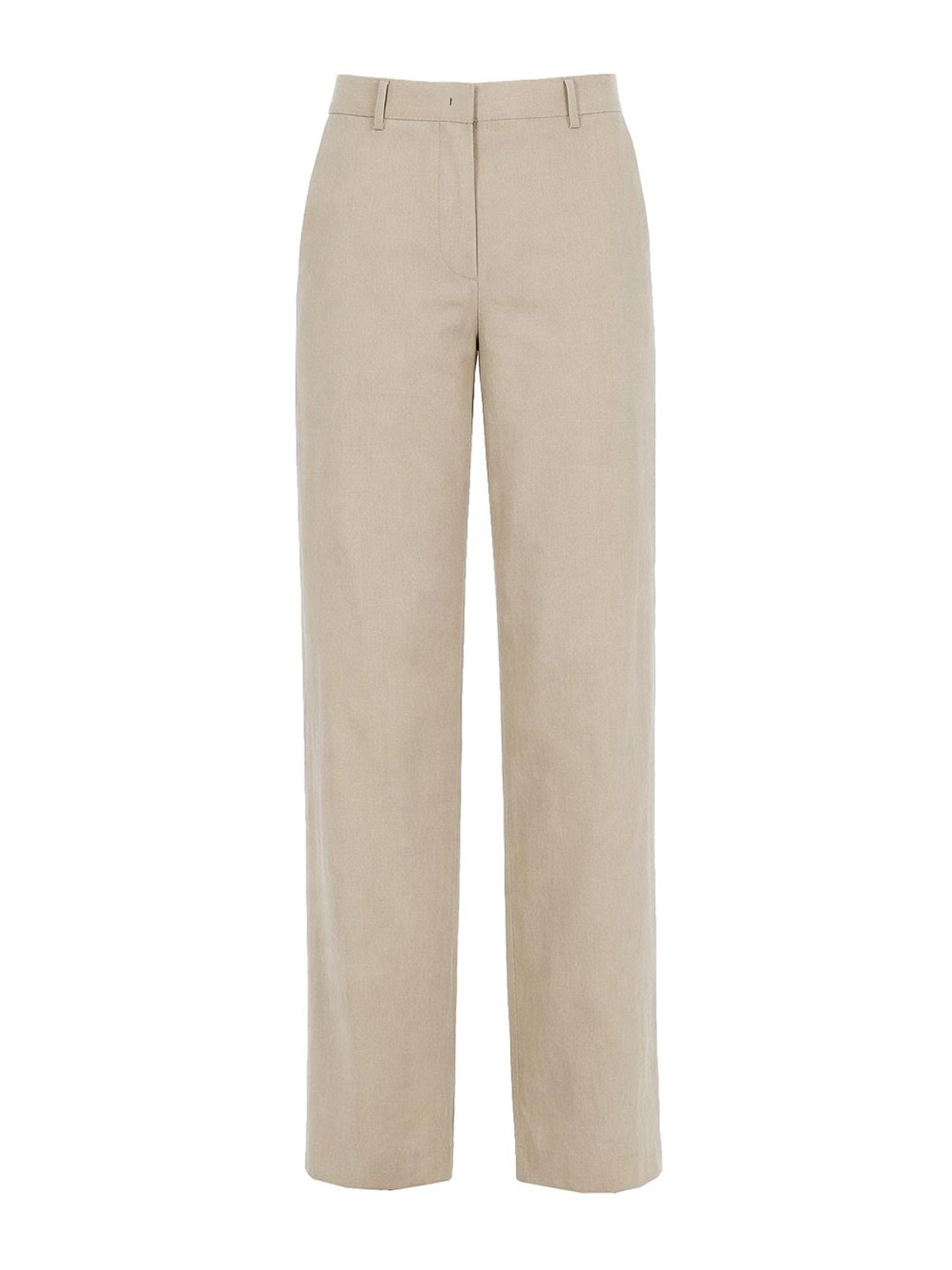 Paul Smith Tailored Linen Trousers In Beige