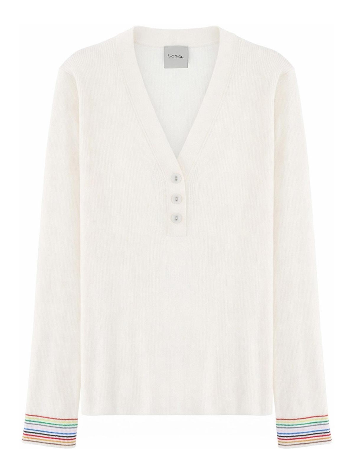 Paul Smith Pull Col Rond - Blanc