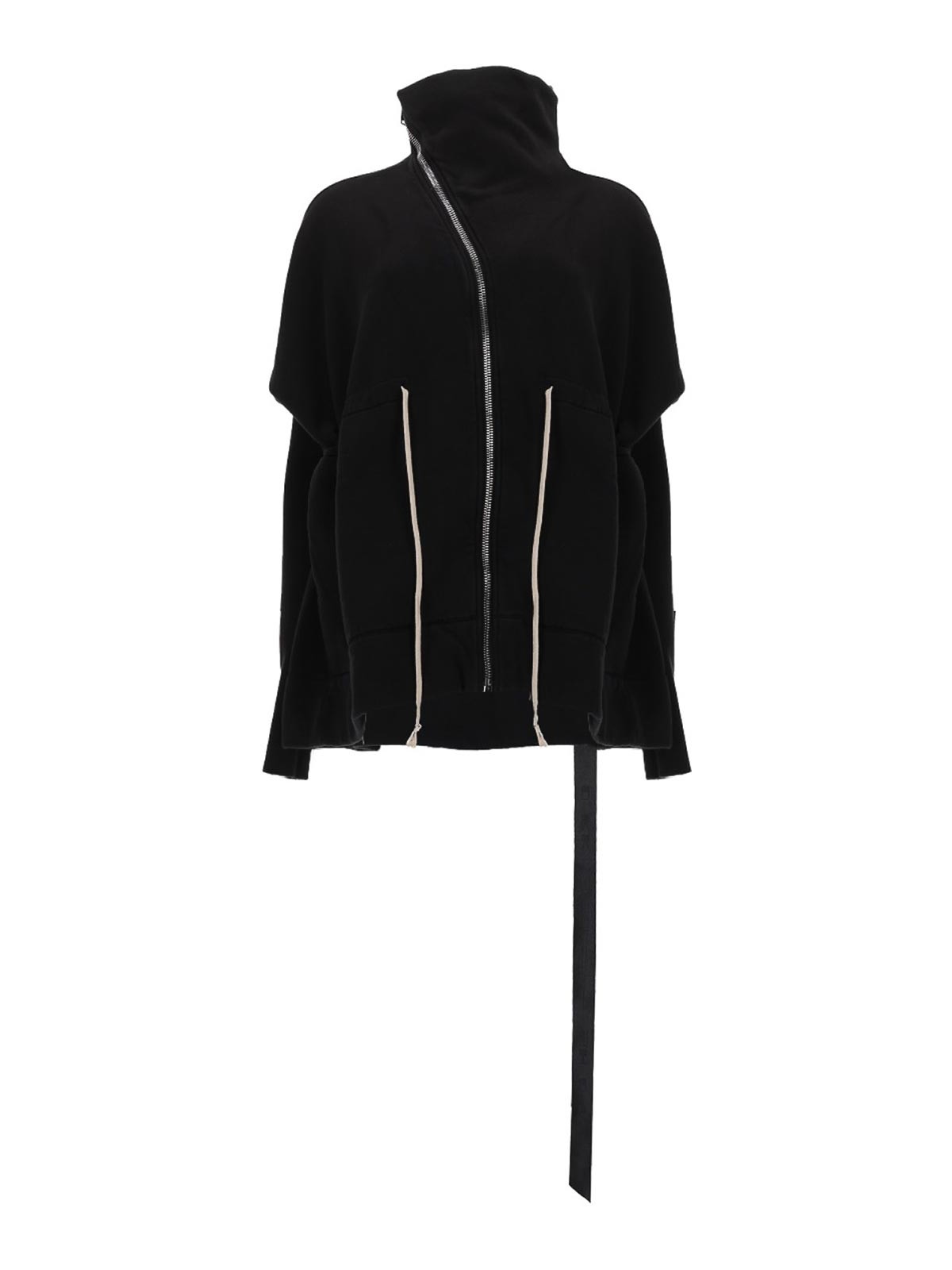 Rick Owens Mountain Sail Sweatshirt In Black