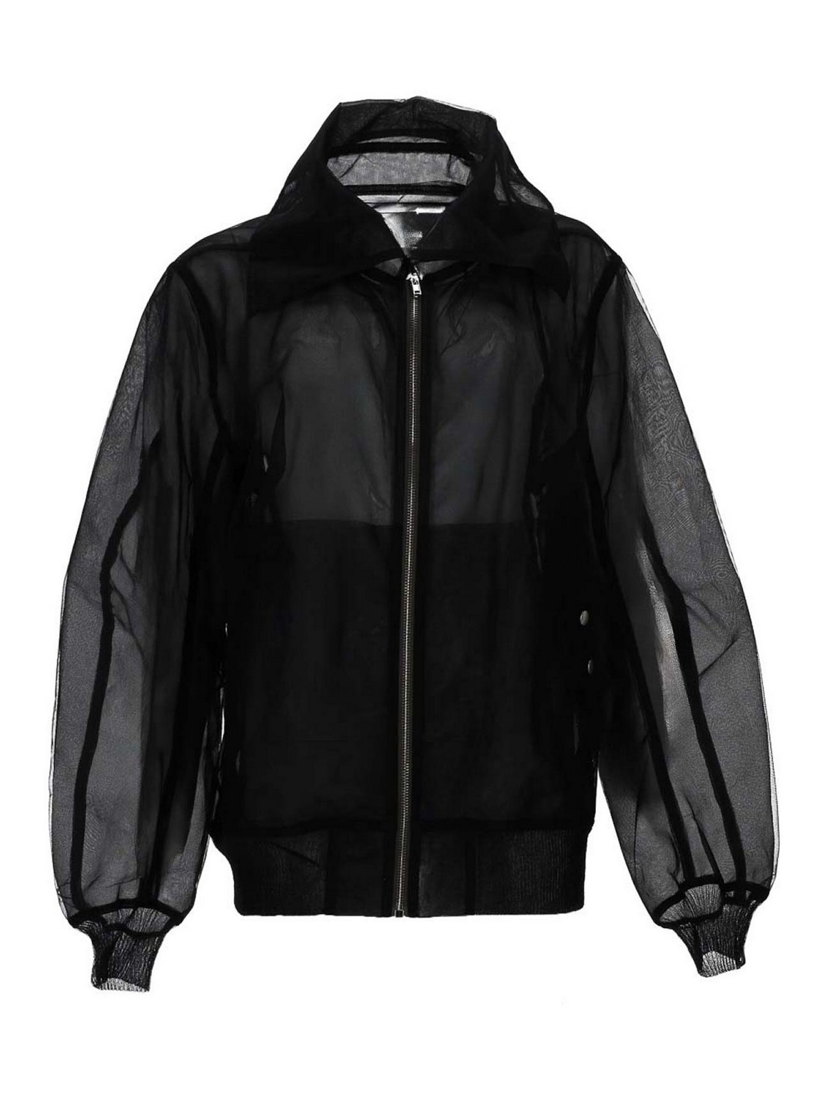 Rick Owens Giacca Bomber Dracucollar Flight In Black