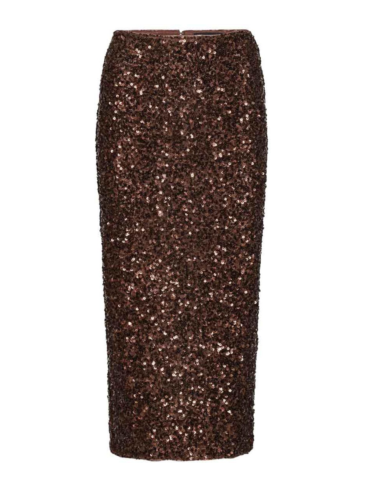 Rotate Birger Christensen Jupe Midi - Marron