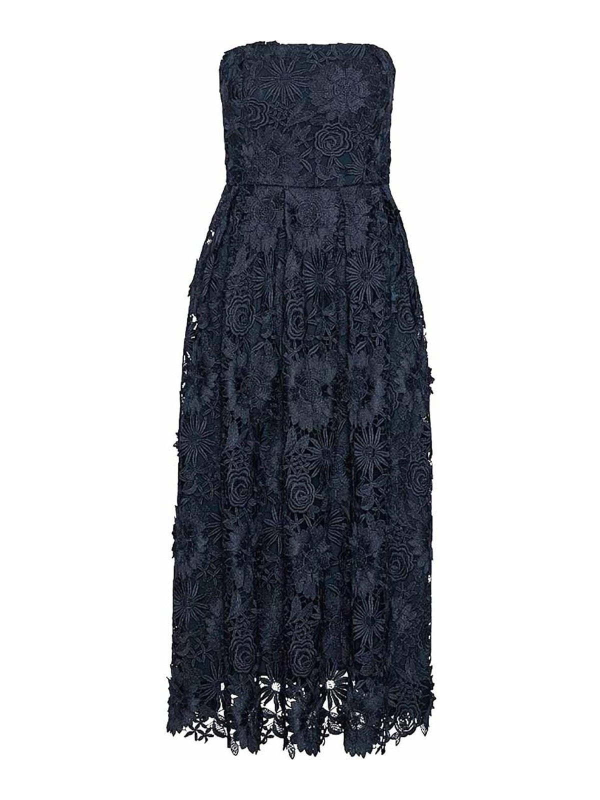 Rotate Birger Christensen Maxi Robe - Bleu