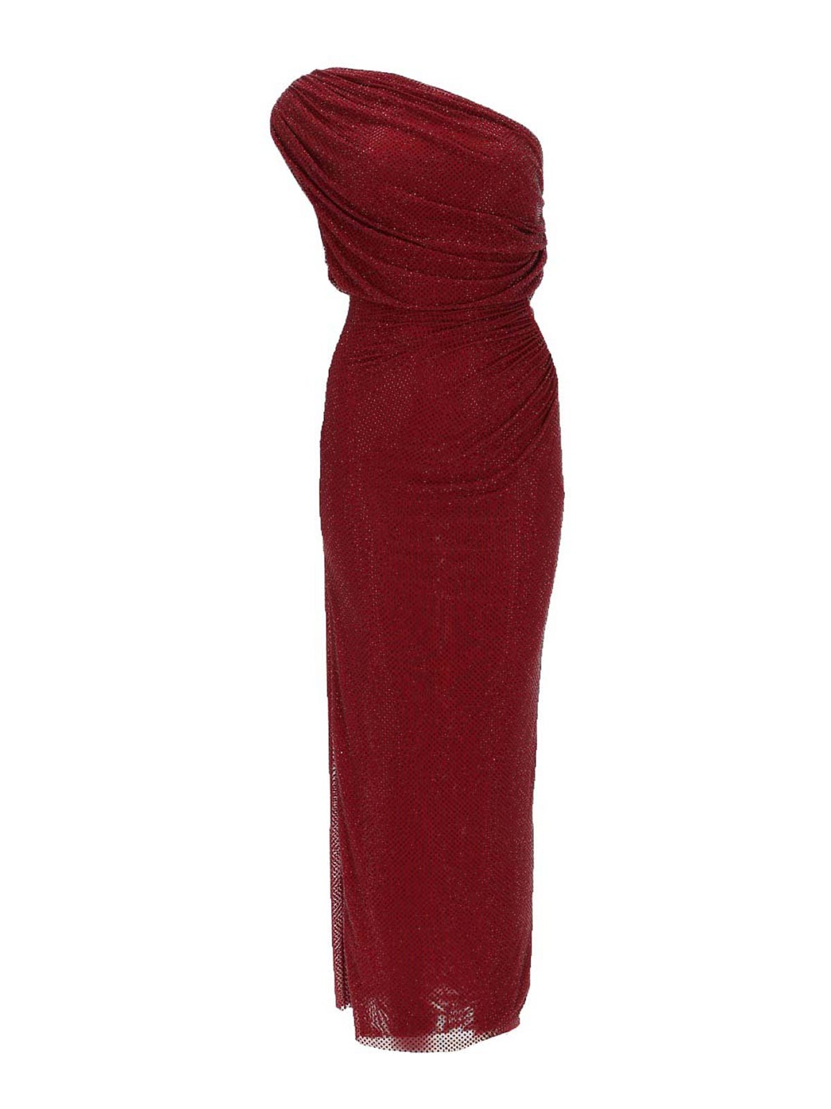 Self Portrait Maxi Robe - Rouge Brun