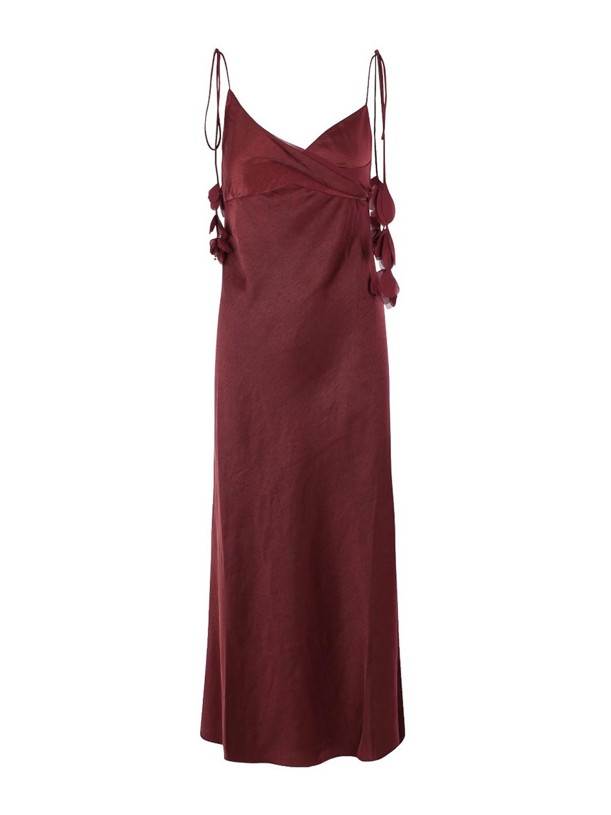 Self Portrait Maxi Robe - Rouge Brun