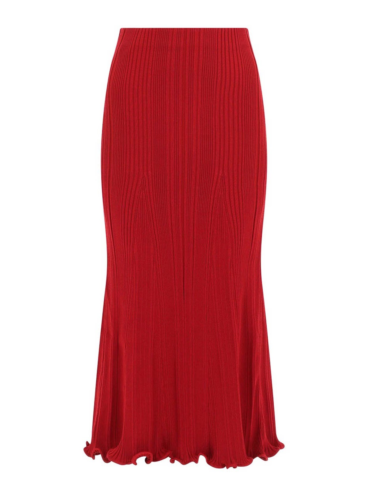 Self Portrait Jupe Midi - Rouge