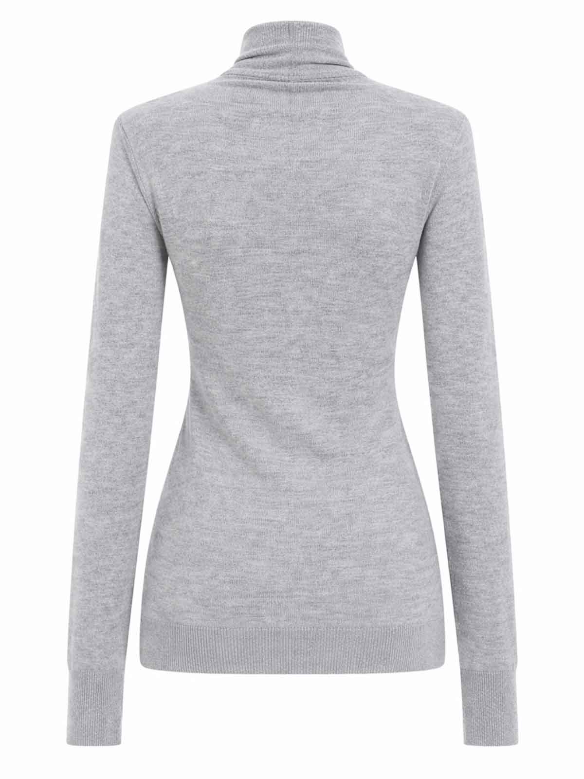 Attico Wool Jersey In Grey