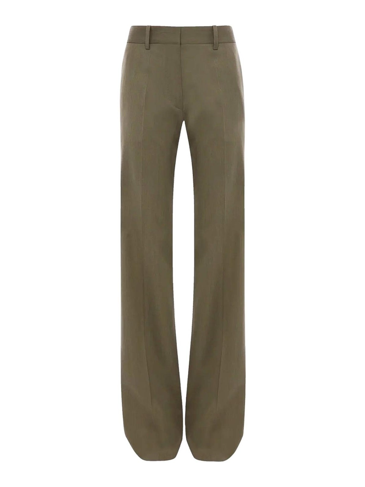 Victoria Beckham Straight Pants In Green