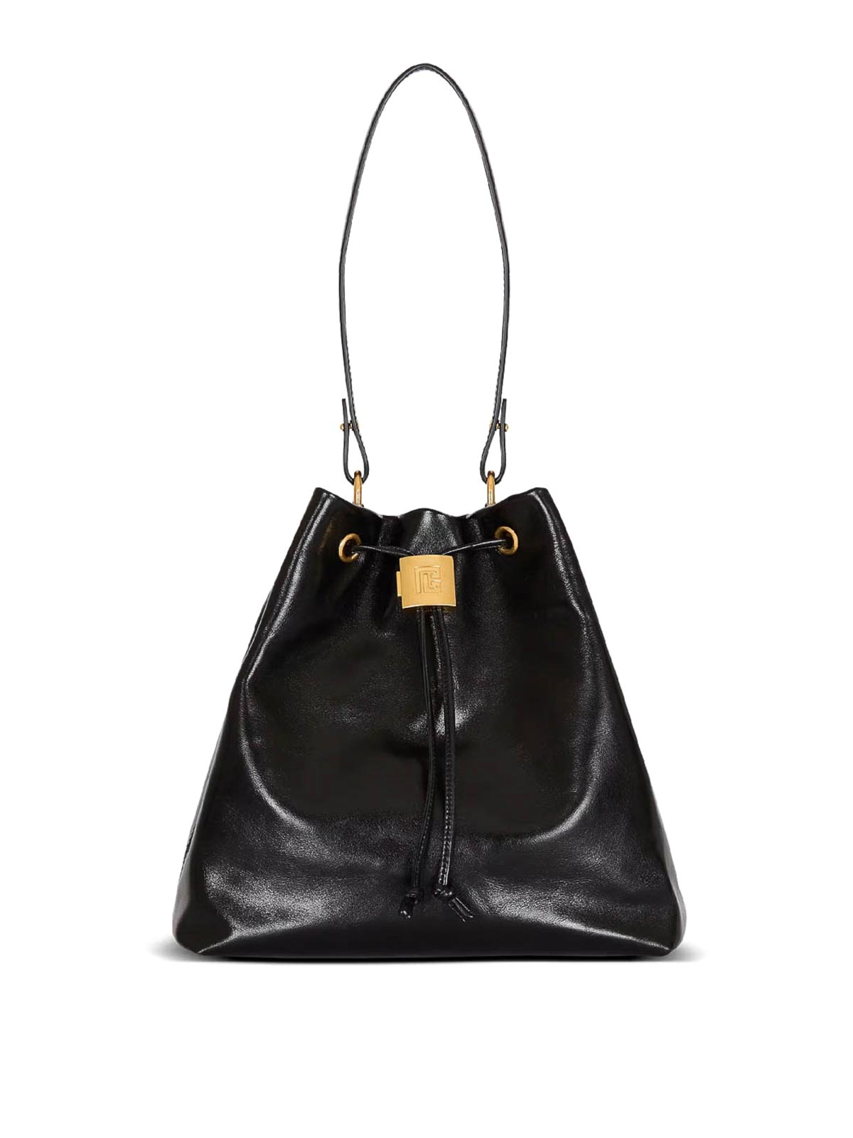 Balmain Pulse Convertible Leather Backpack In Black