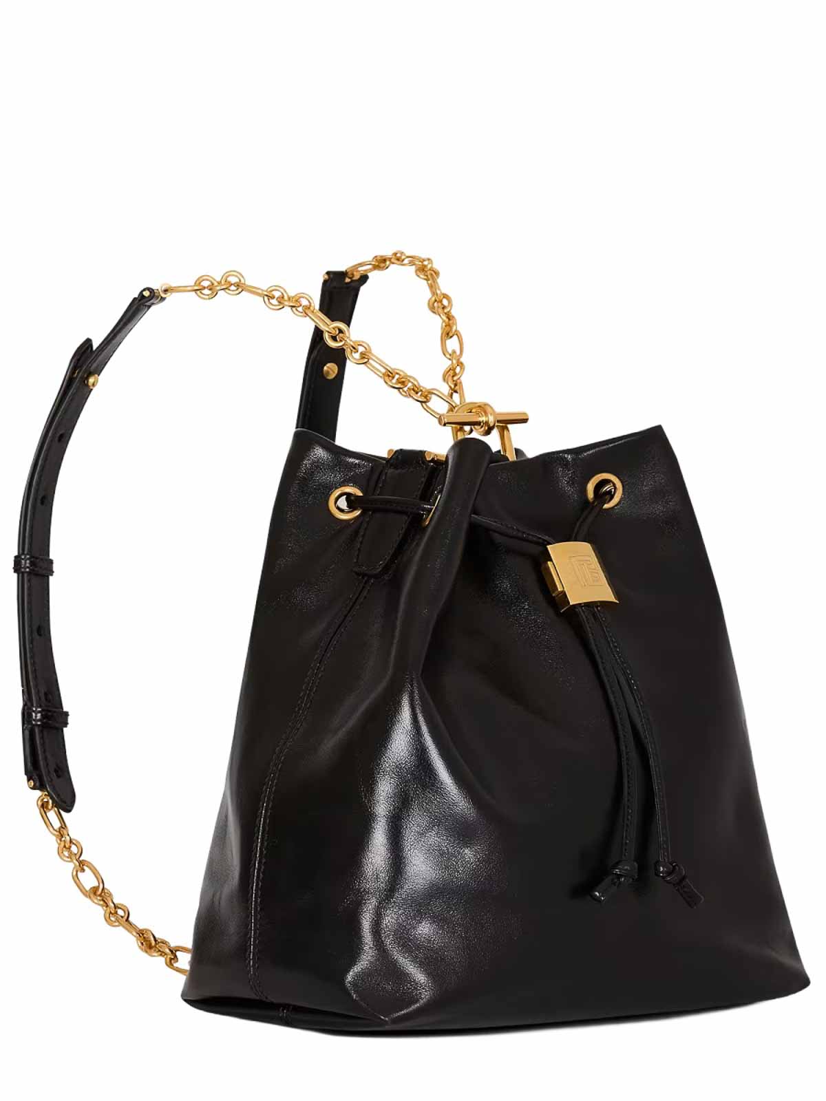 Balmain Pulse Convertible Leather Backpack In Black