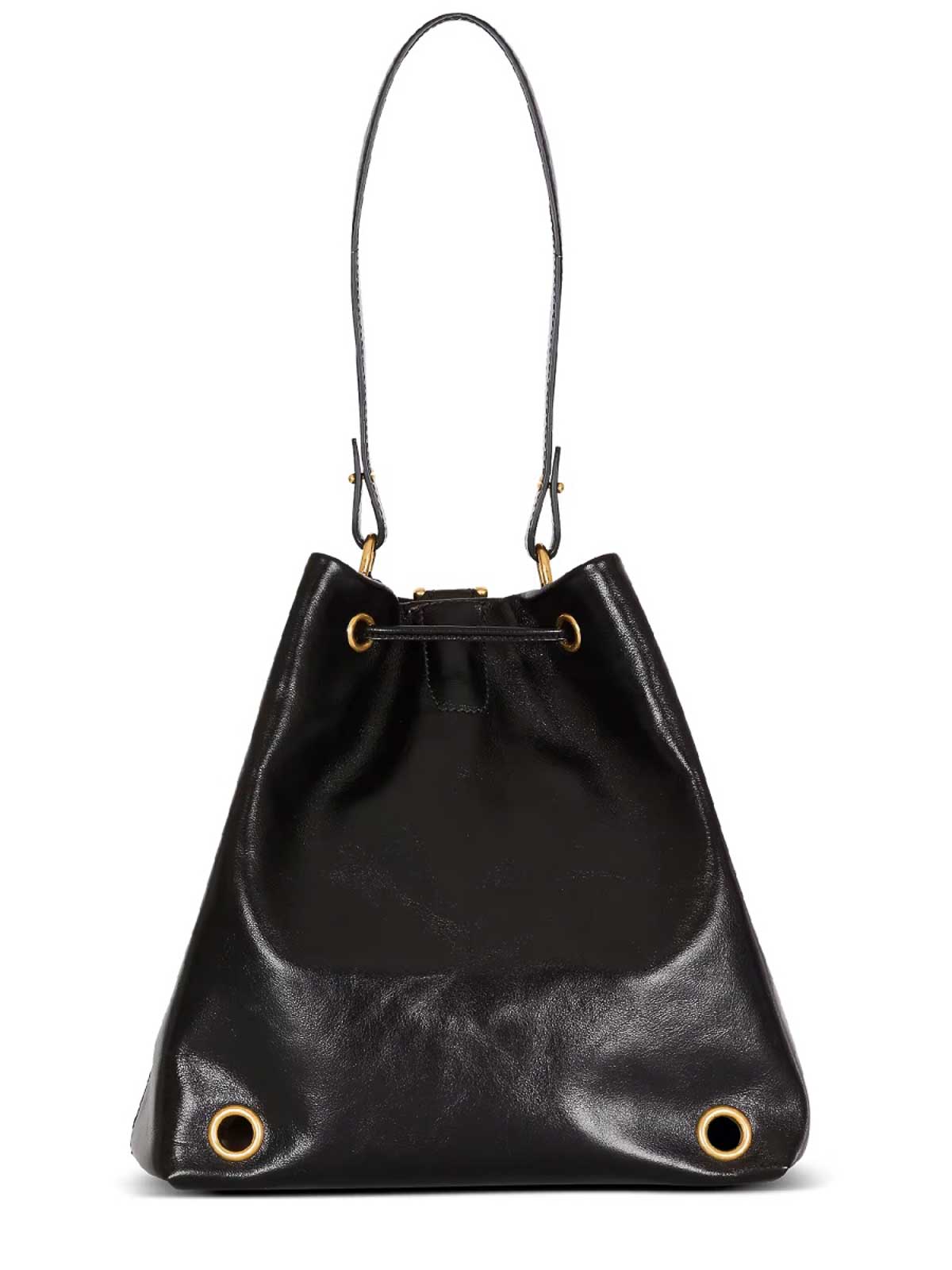 Balmain Pulse Convertible Leather Backpack In Black