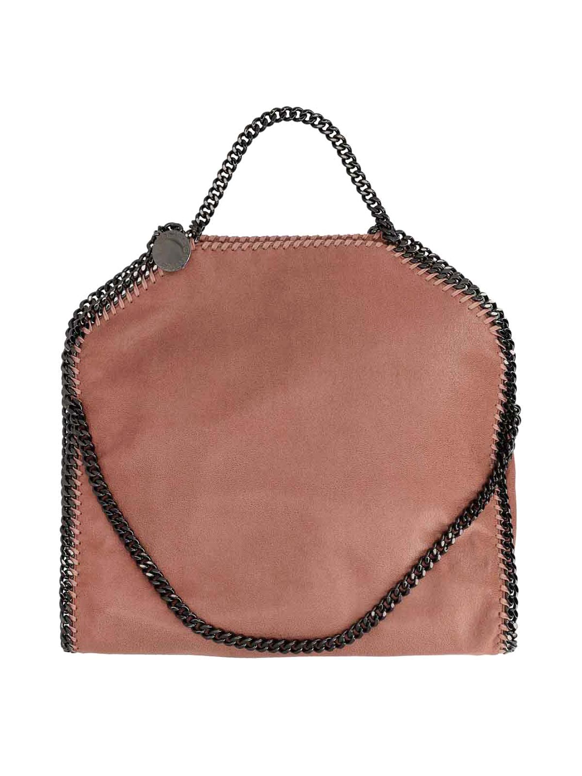 Stella Mccartney Falabella Fold Over Tote Bag In Brown