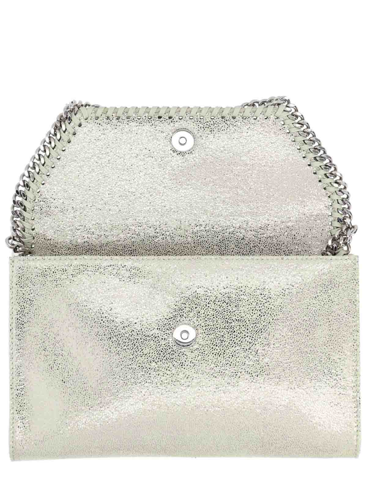 Stella Mccartney Falabella Mini Bag In Silver