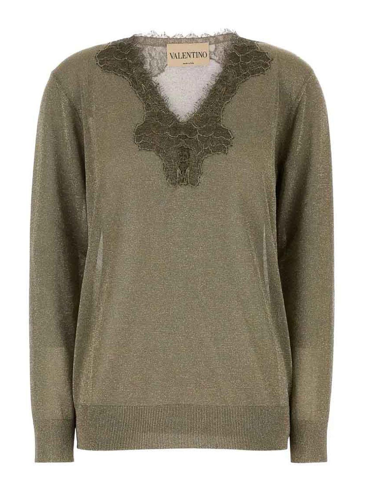 Valentino Garavani Pull À Col V - Marron