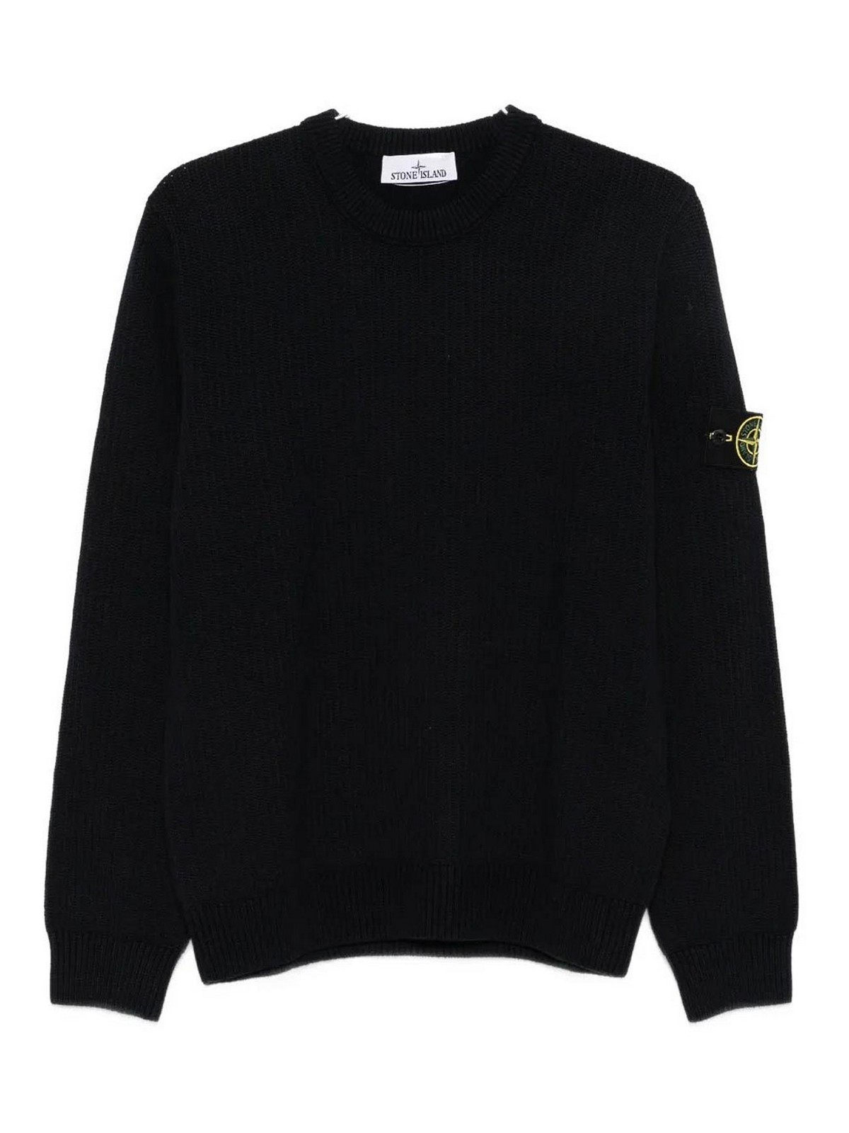Stone Island Pull Col Rond - Bleu Foncé