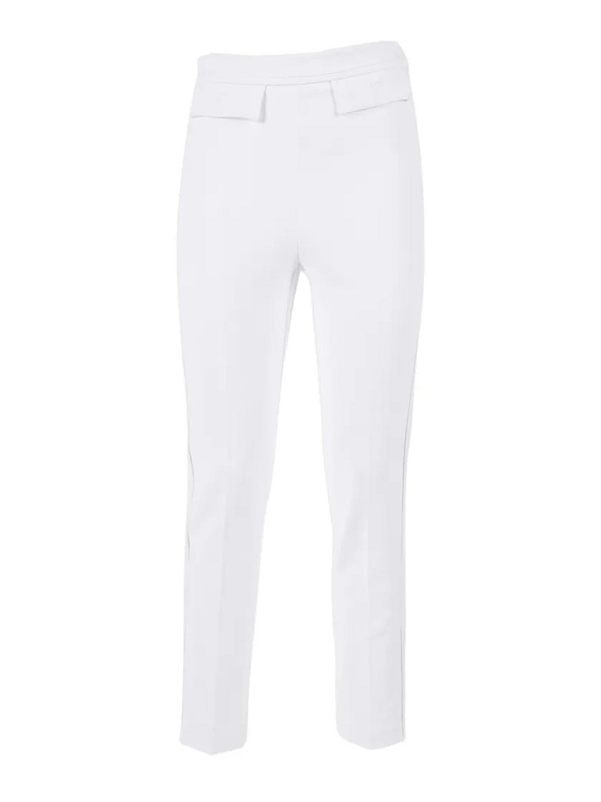Elisabetta Franchi Pantalons Décontractés - Crème