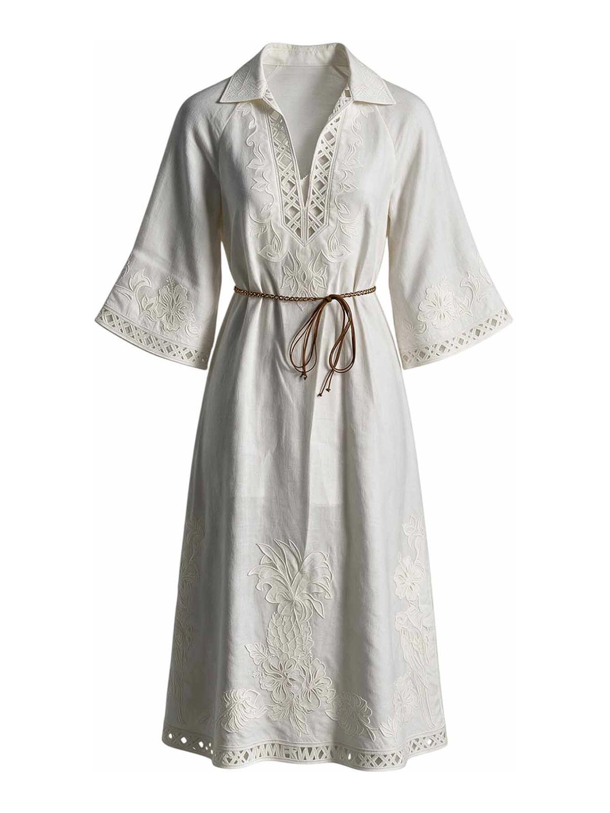 Zimmermann Maxi Robe - Crème