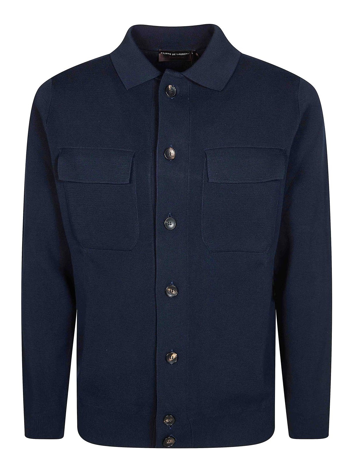 Filippo De Laurentiis Veste Casual - Bleu