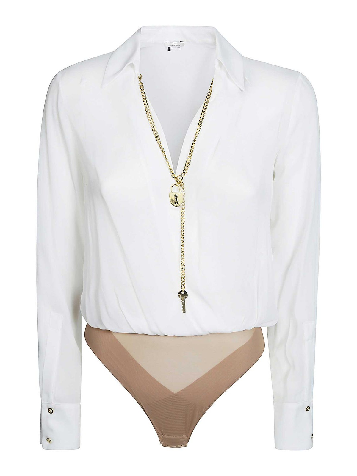 Elisabetta Franchi Top - Beige