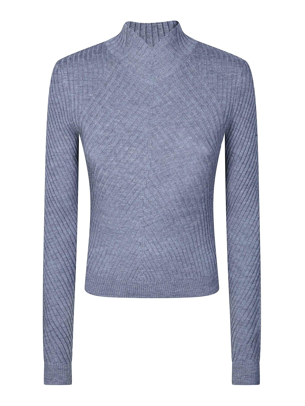 Victoria Beckham Pull Col Rond - Gris