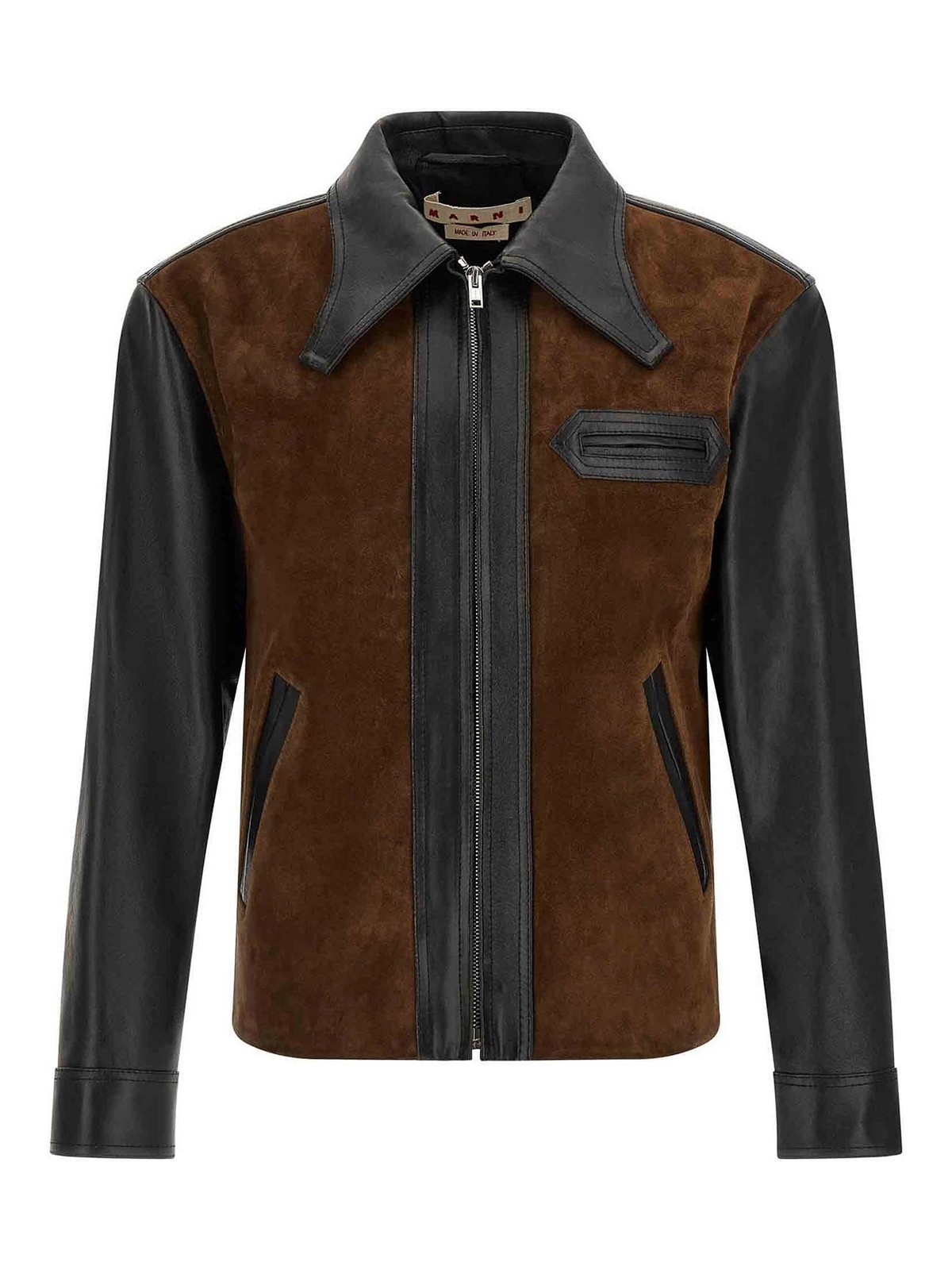 Marni Blouson En Cuir - Multicolore