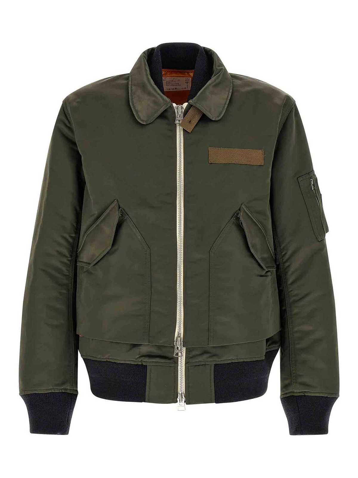 Sacai Manteau Au Genou - Vert